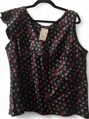 Sport Collection Black Blouse Size 18 NWT!